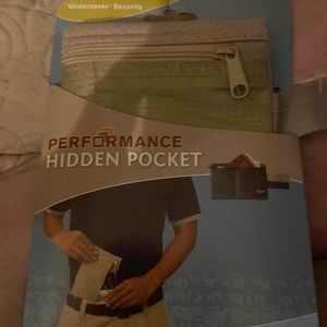 Performance hidden pocket for traveling